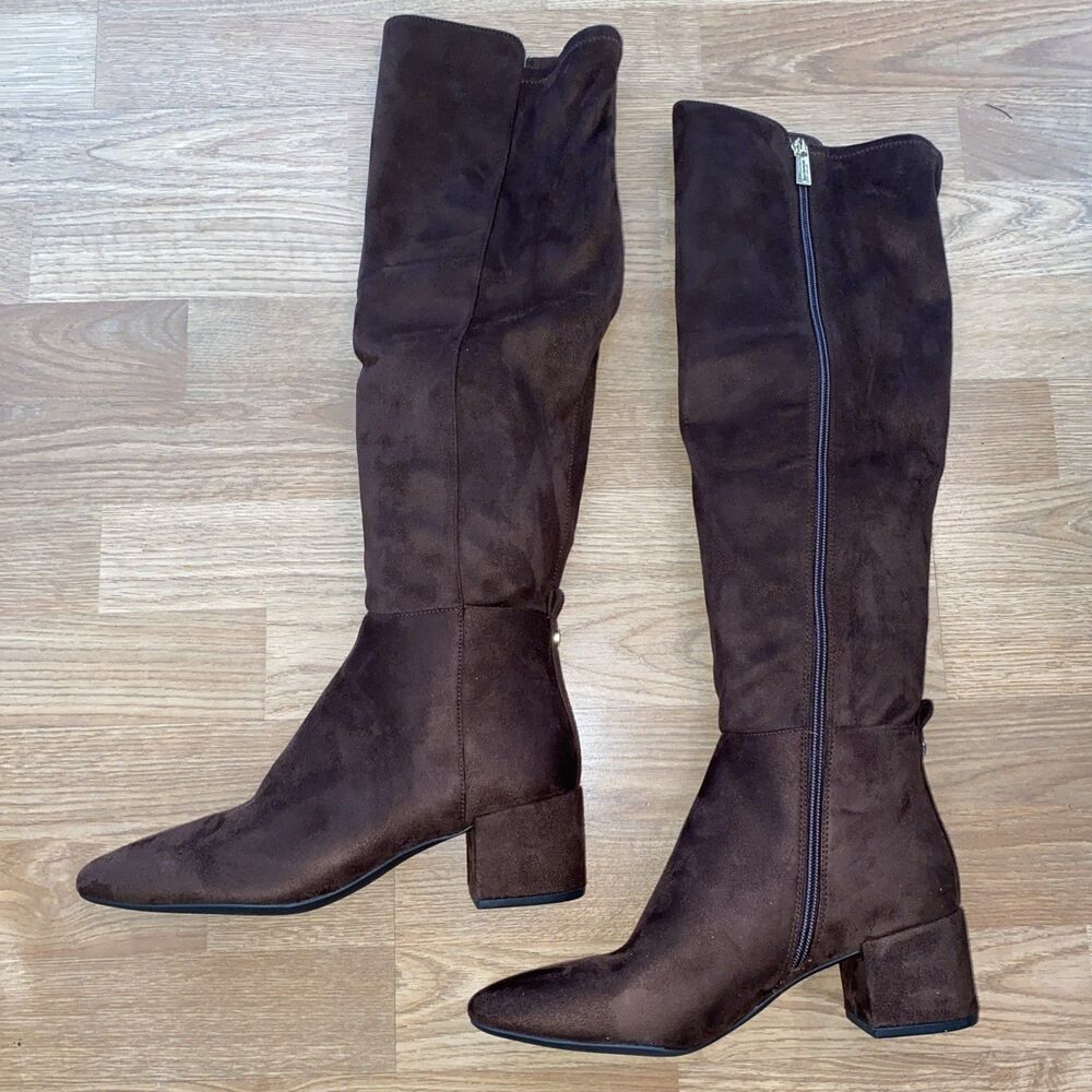 Michael Kors Boots Womens Size 9M Brown Braden Mid Knee High Suede New - Picture 4 of 10